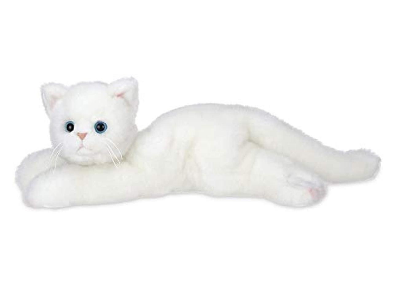 bearington muffin plush stuffed animal white cat, kitten 15 inches -  