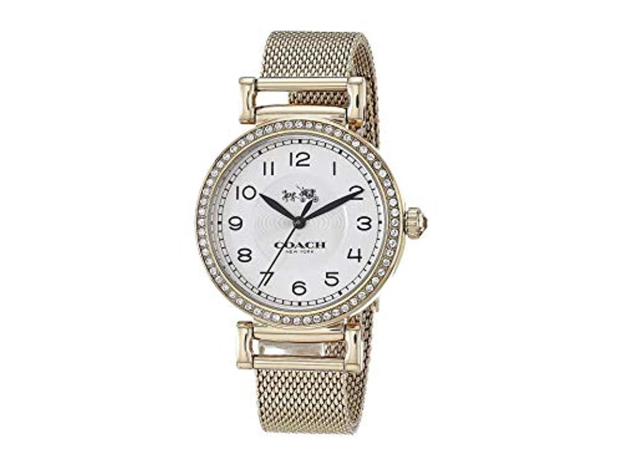 Coach 14502652 Madison Gold Mesh Stainless Steel 25mm Case Women's Watch -  