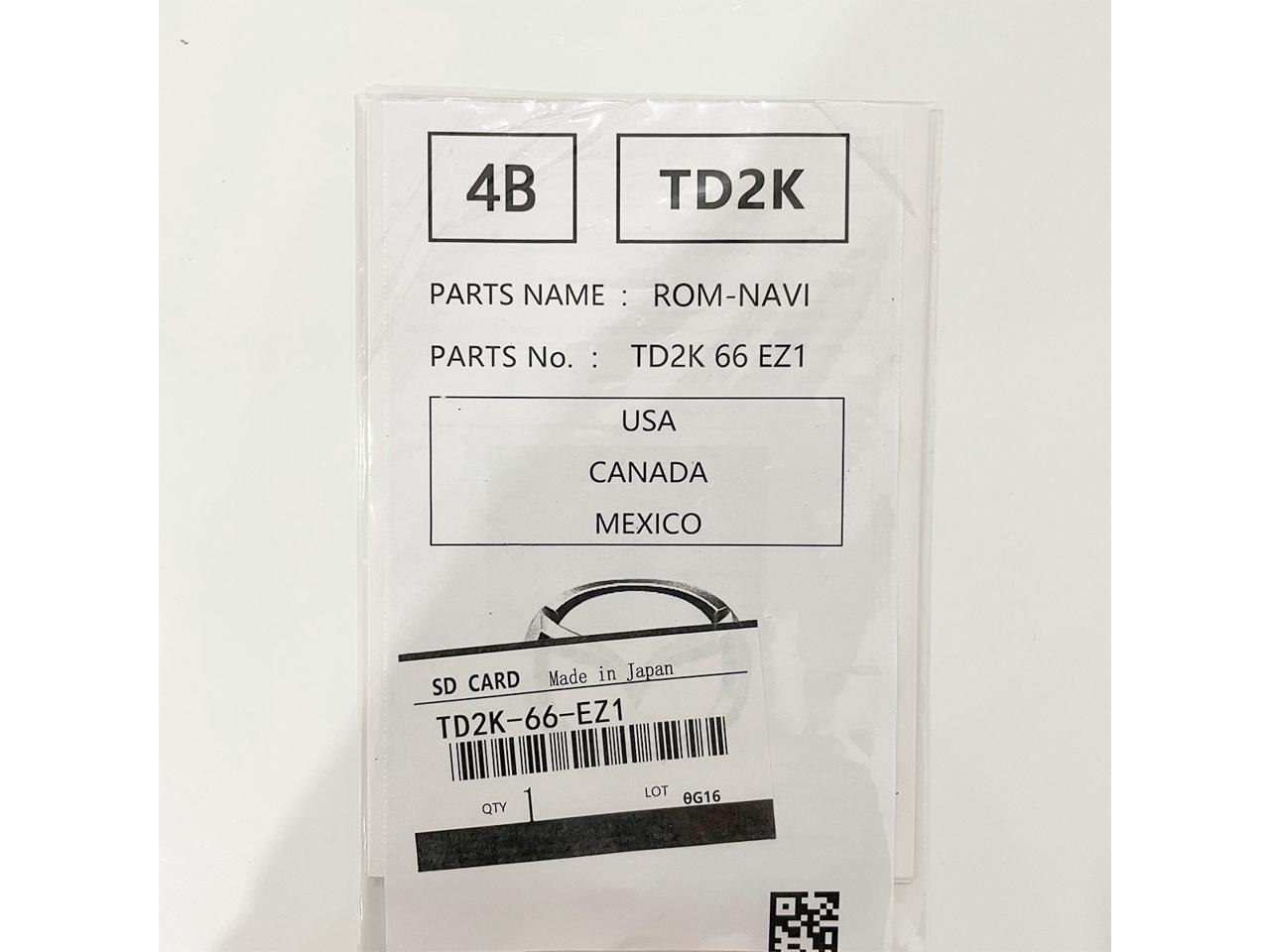 2021 Genuine OEM Navigation Card TD2K66EZ1 Compatible with Mazda CX-5 Mazda CX-9 