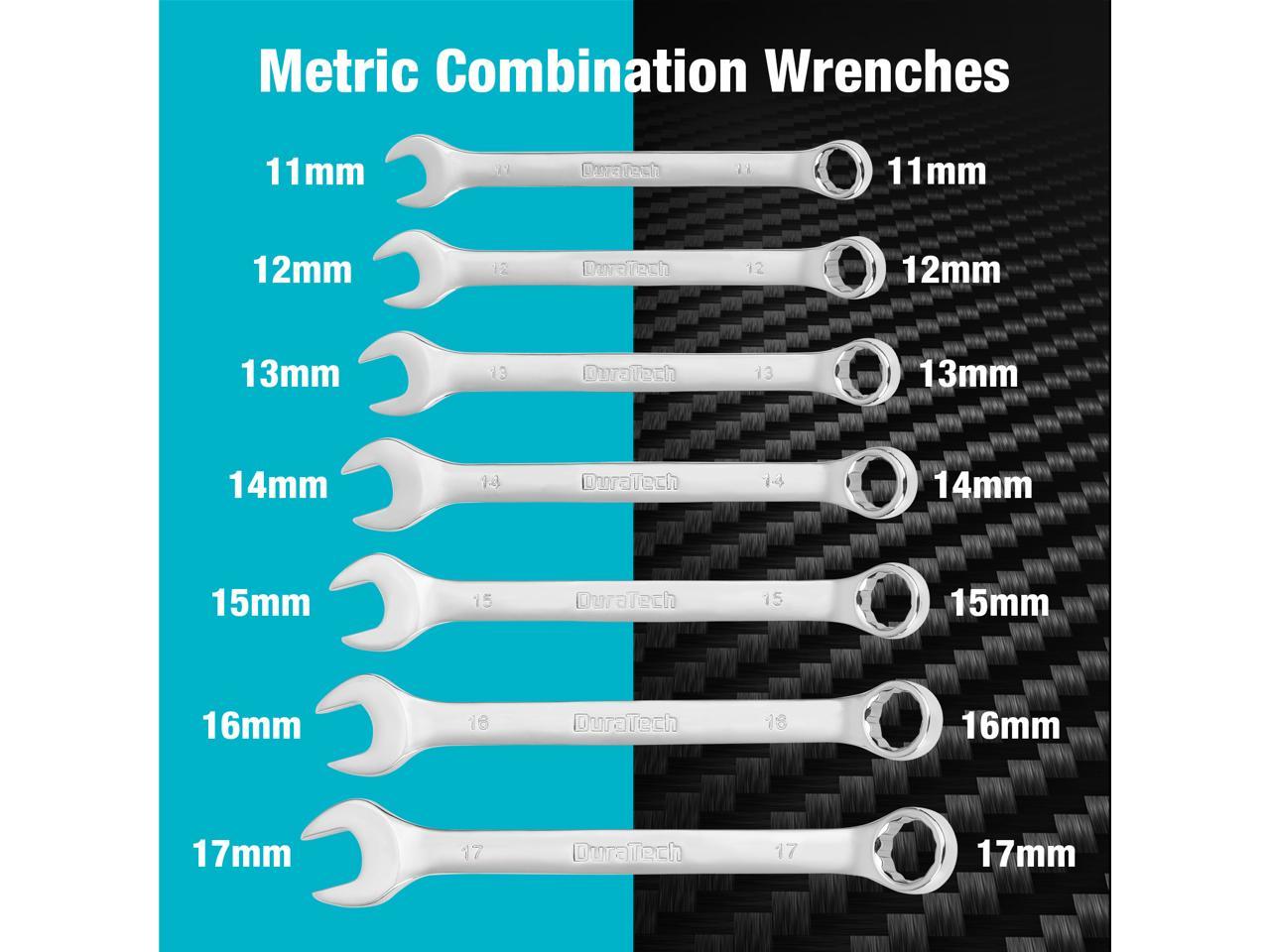 Details about   DURATECH 497PC Hand Tool Set Mechanics Wrench Socket kit Ratchet Set SAE /Metric 