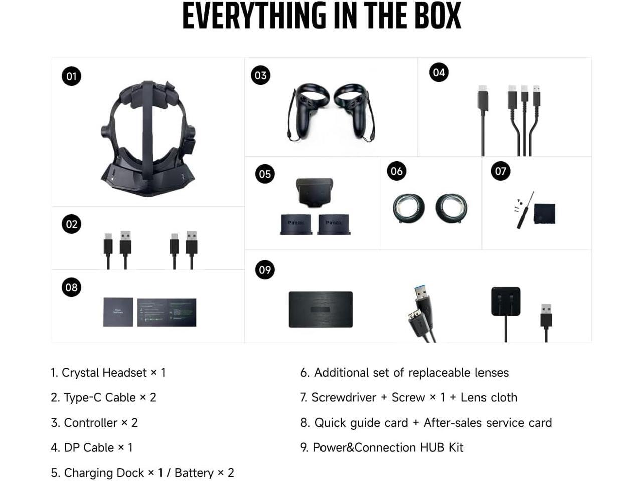 BundlePimax Crystal VR Headsets (with controllers) + DMAS Headphone