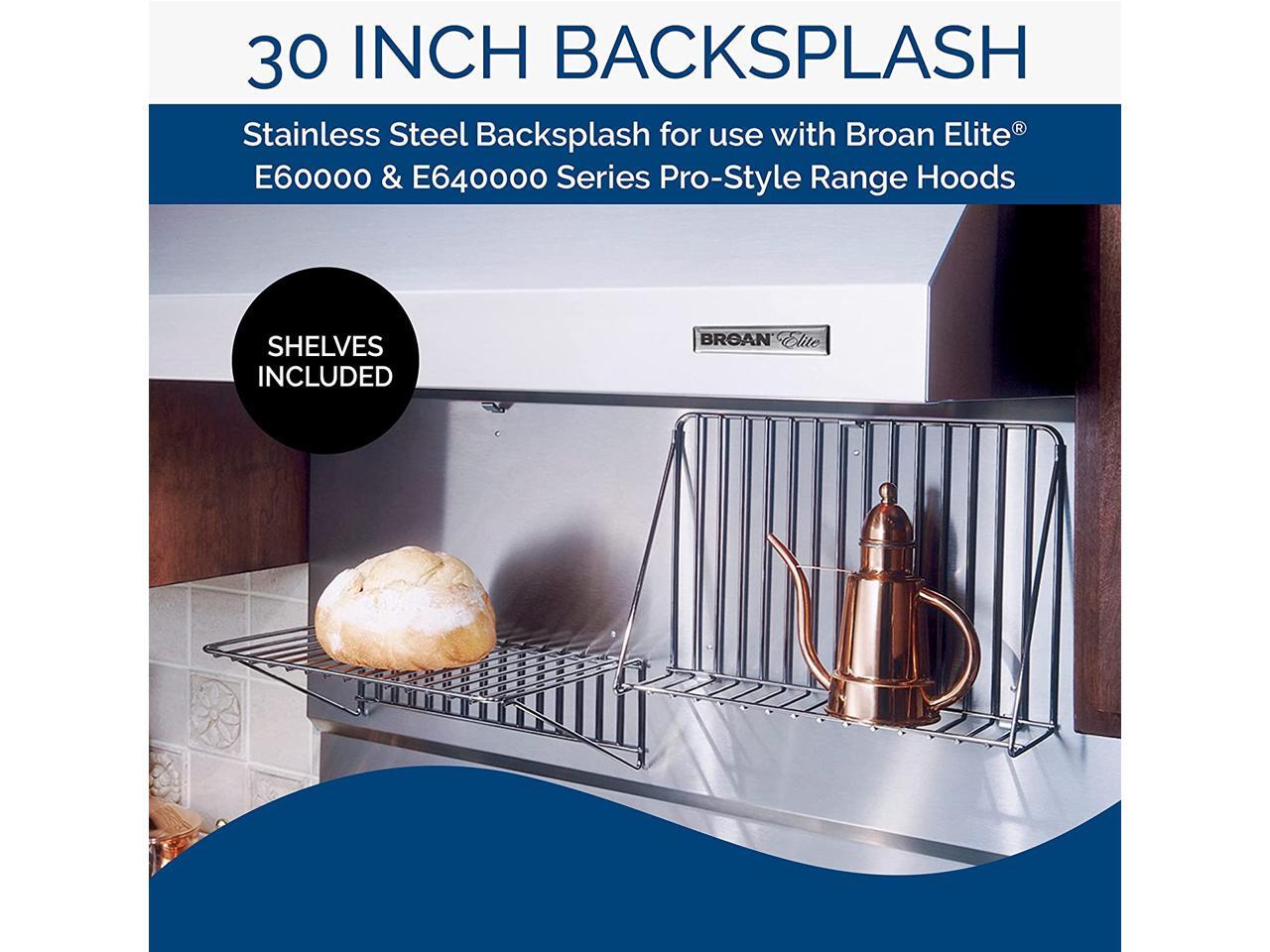 BROAN 30" RANGEMASTER Backsplash RMP3004