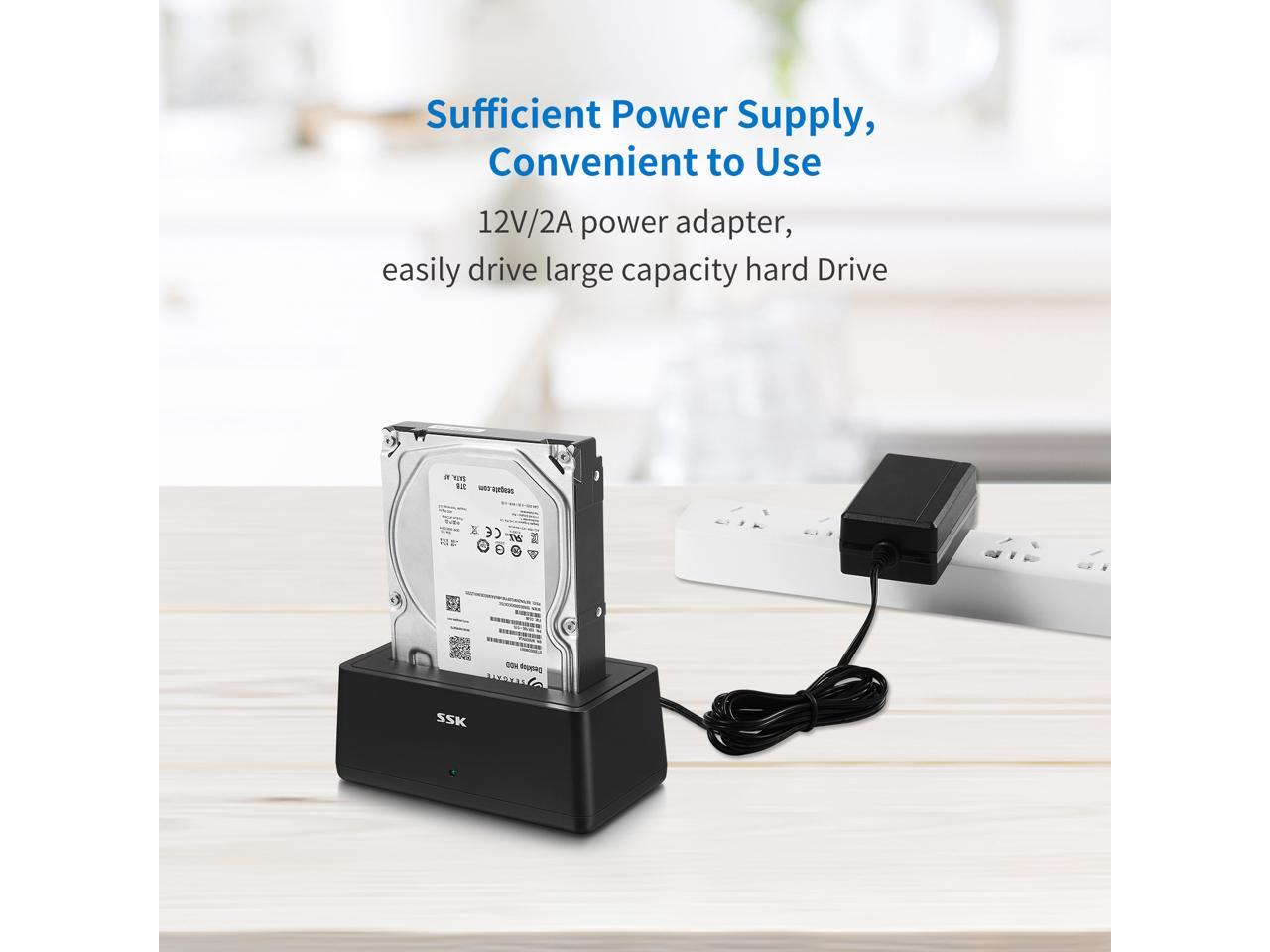 SSK USB 3.0 to SATA External Hard Drive Docking Station Enclosure