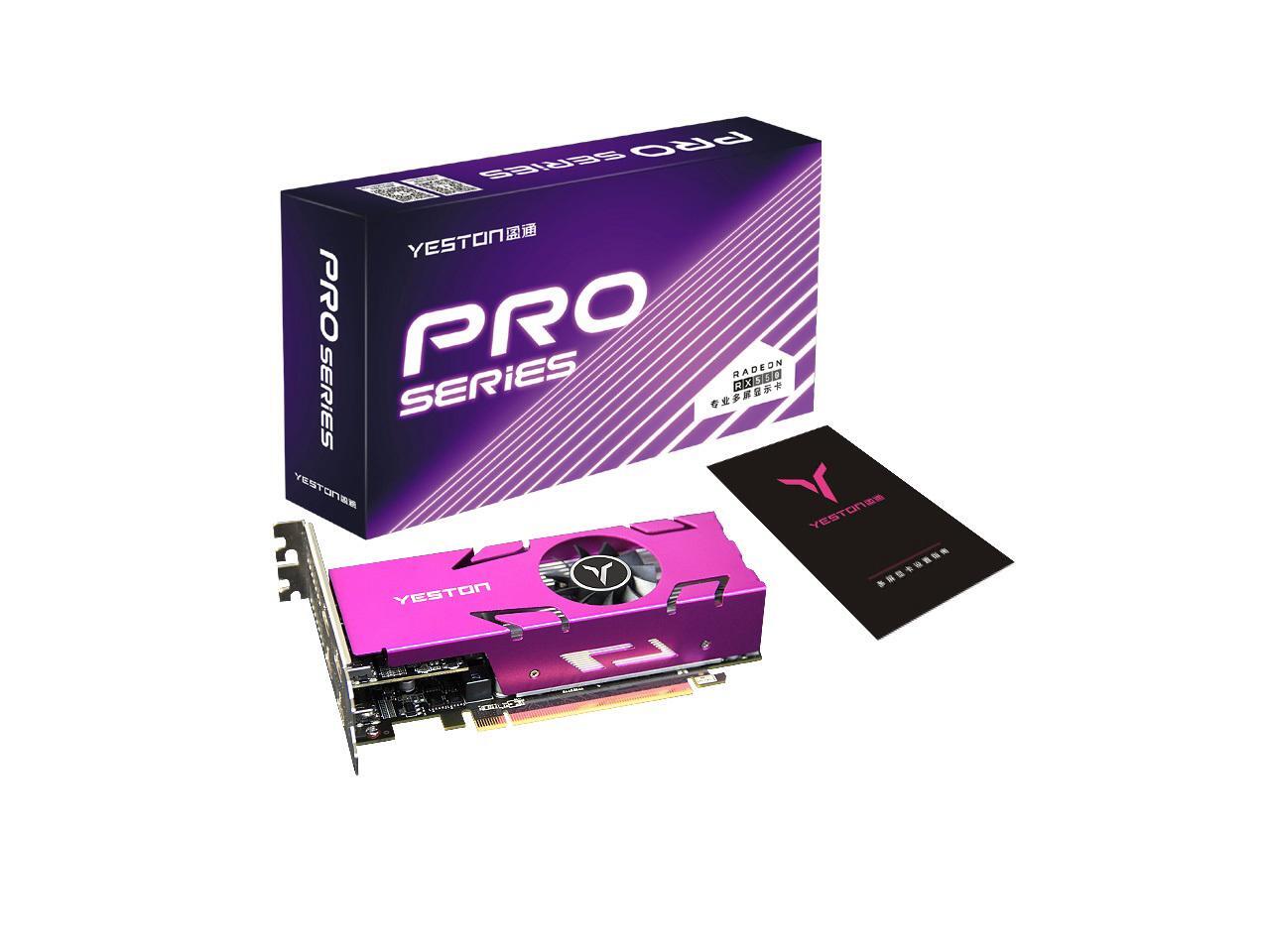 Yeston Radeon RX 550 4GB GDDR5 1183MHz 512processors PCIExpress 3.0