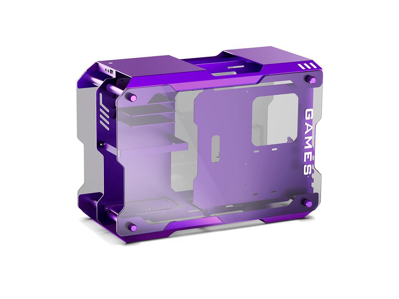 Zeaginal ZC01M Purple MATX/ ITX NonFan With Side Window Support 240mm