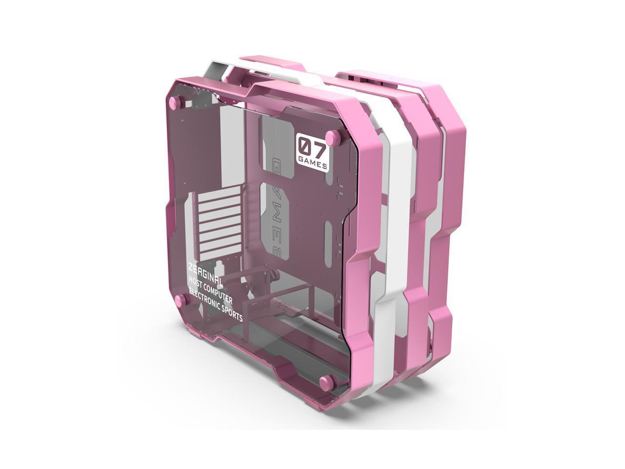 Zeaginal ZC07 Pink&White ATX/Micro ATX NonFan With Side Window