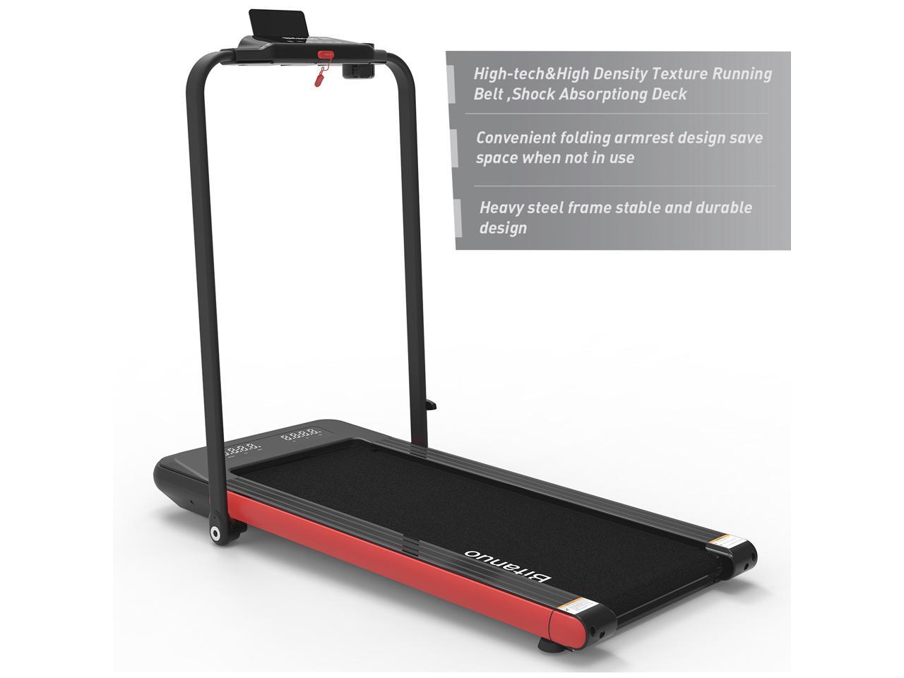 BiFanuo 2 in 1 Folding Treadmill Installation-Free，Under Desk Treadmill for Home/Office Gym Cardio Fitness Smart Walking Running Machine with Bluetooth Audio Speakers 