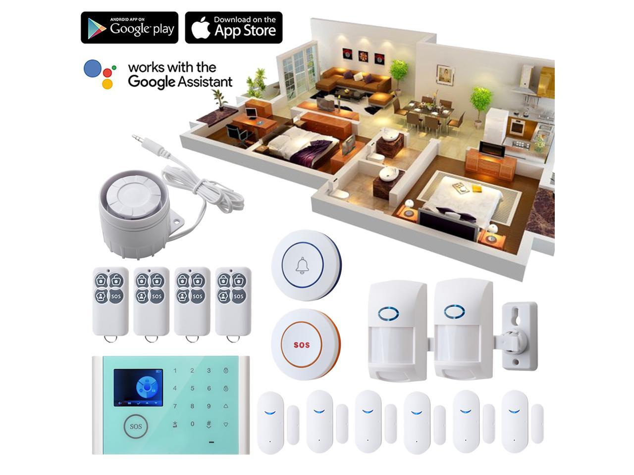 Details about   2.4" Wireless 3G/GSM+GPRS GSM WiFi Smart Security Alarm System Kit Home Burglar 