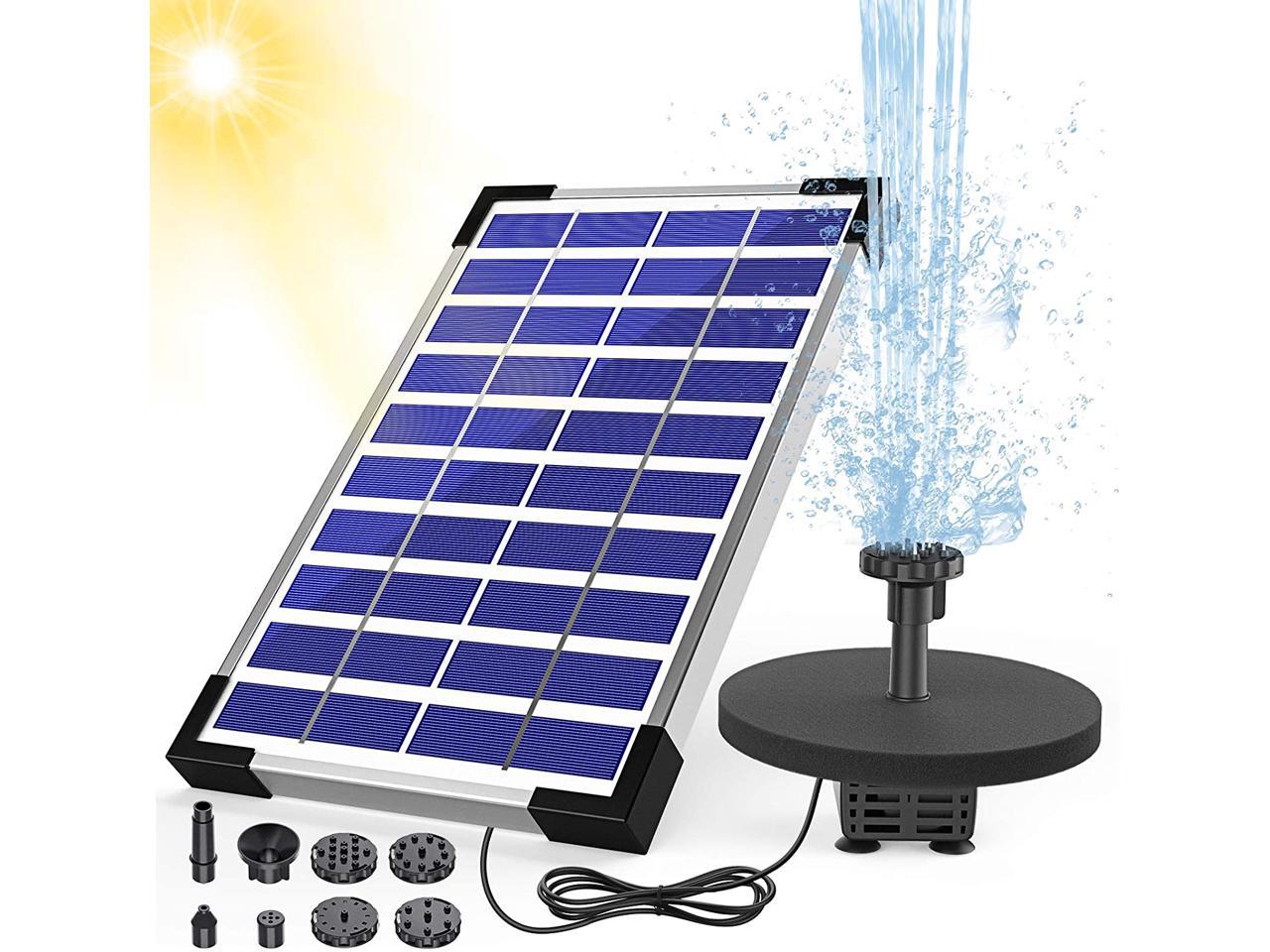 Solar Fountain Pump 6.5W Panel with Battery Backup 