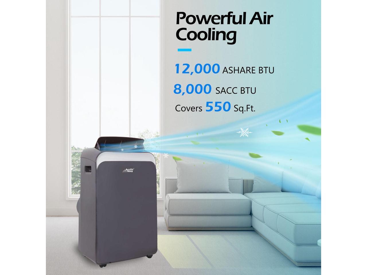 Arctic King 12,000 BTU Portable Air Conditioner, Cools up to 550 Sq.Ft