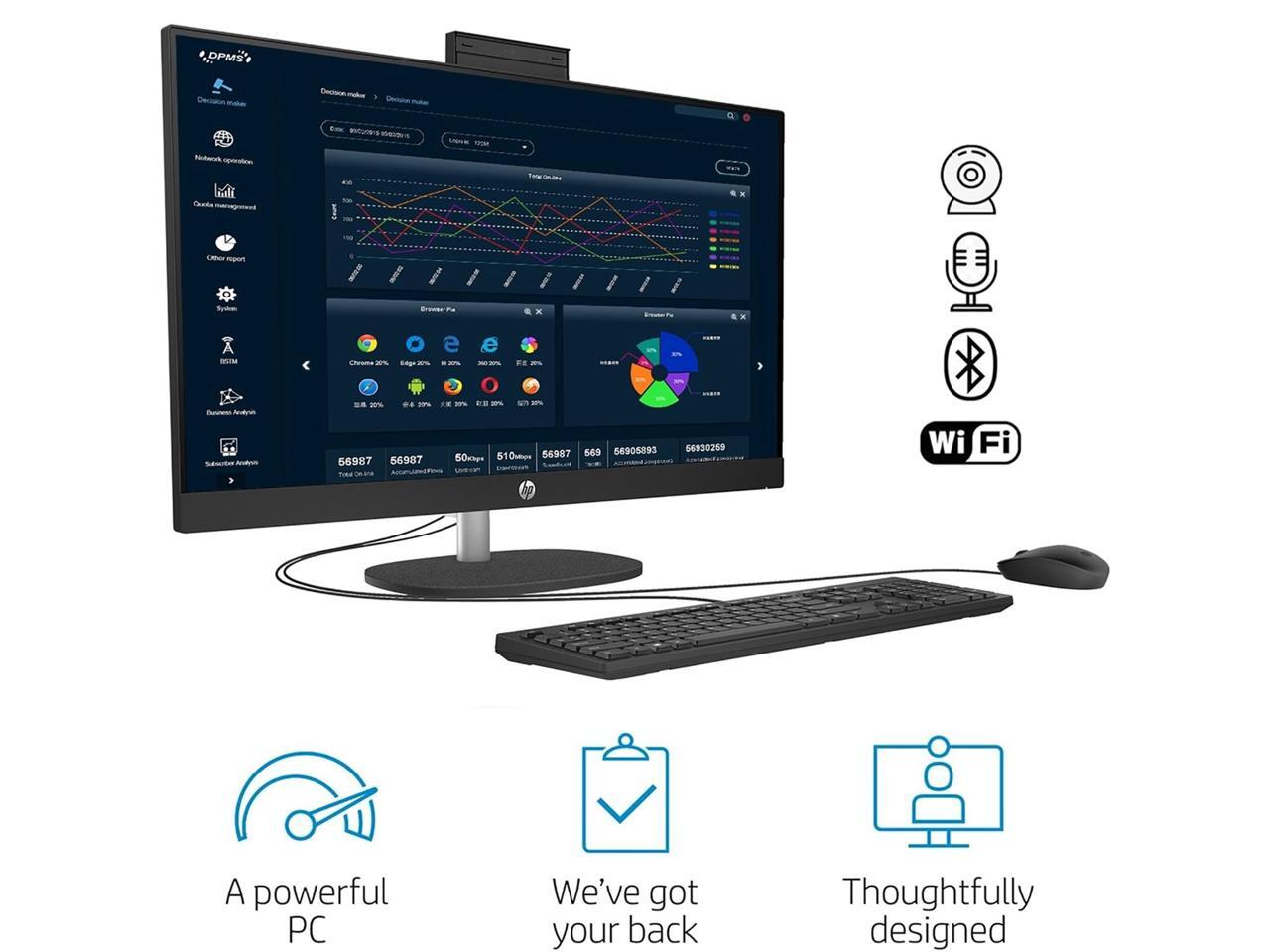 HP Newest Business 27 All in One Computer, 27" FHD screen, Intel Core