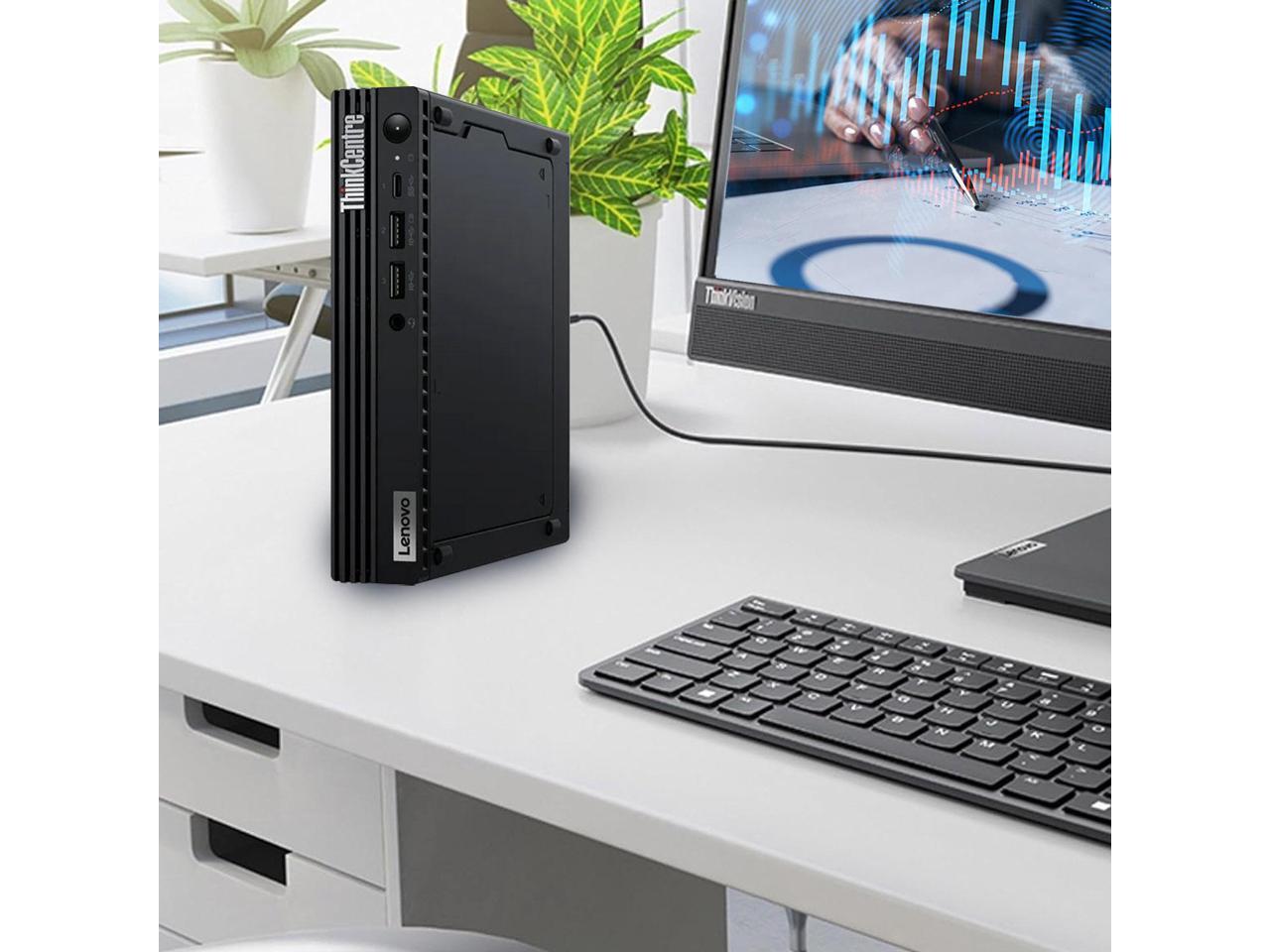 Lenovo ThinkCentre M70q Gen 5 Intel Core™ i5 i5-13400T 16 Go DDR5-SDRAM 512 Go SSD Windows 11 Pro Mini PC Noir