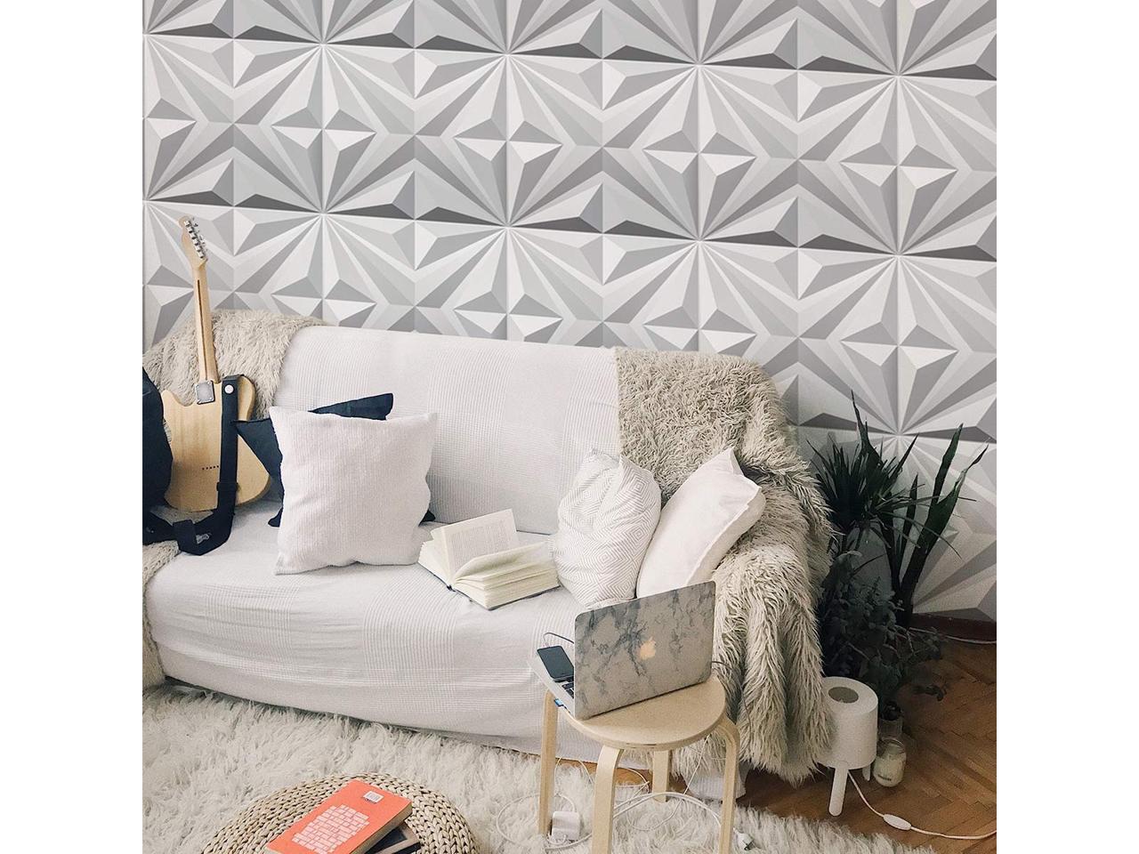 3D Wall Panels PVC Star Textured 3D Wall Covering for Interior Wall