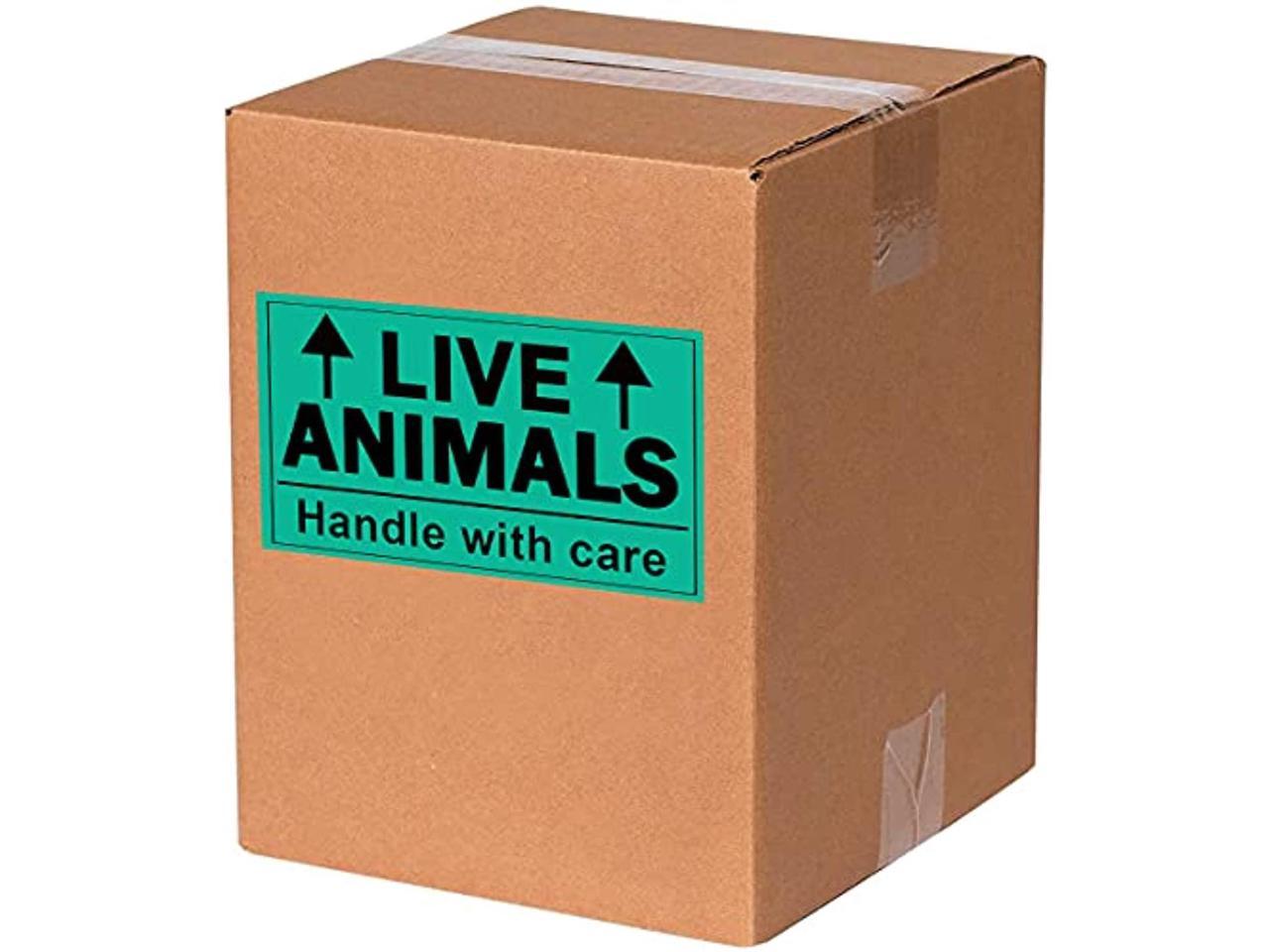URGENT Living Creature Handle With Care Live Stock Postage Label Sticker R033 