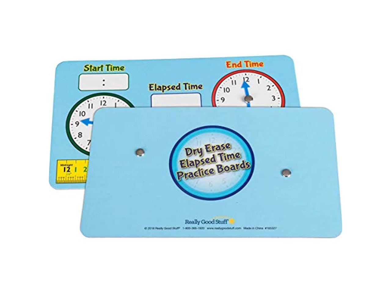 2 x Elapsed Time Dry Erase Boards Educational Resource 