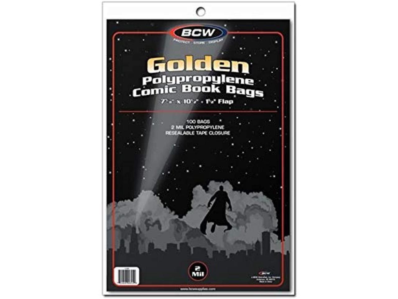 Comic Bags, Golden (100 Ct) - Newegg.com