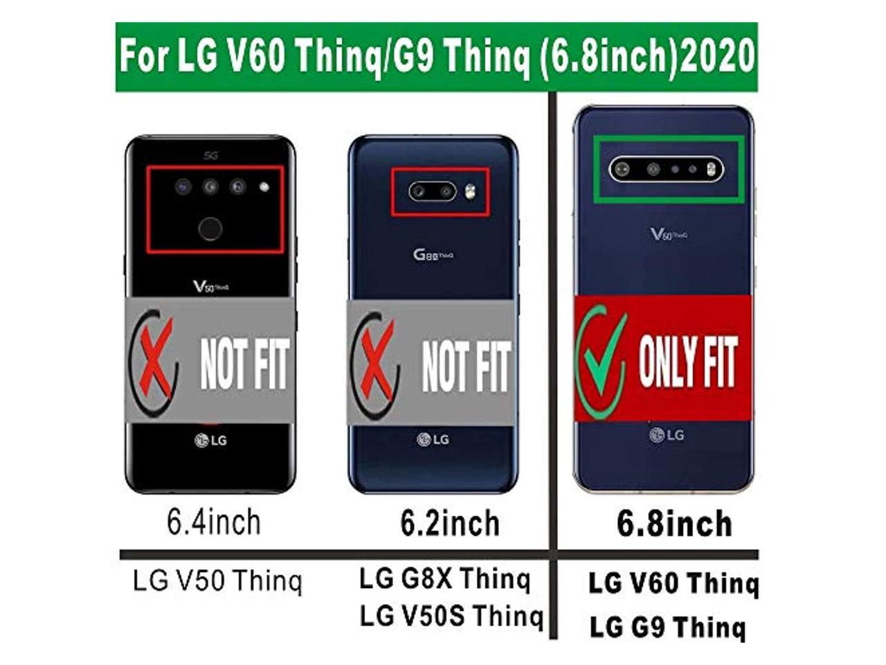 Compatible With Lg V60 Thinq/ V60 Thinq 5G/G9 Thinq Case,Screen Protector  [2Pack] 360 Degree Rotating Metal Ring Slim Shock Absorption Reinforced  Corner Soft Tpu Silicone 6.8" (Rose Gold) - Newegg.com