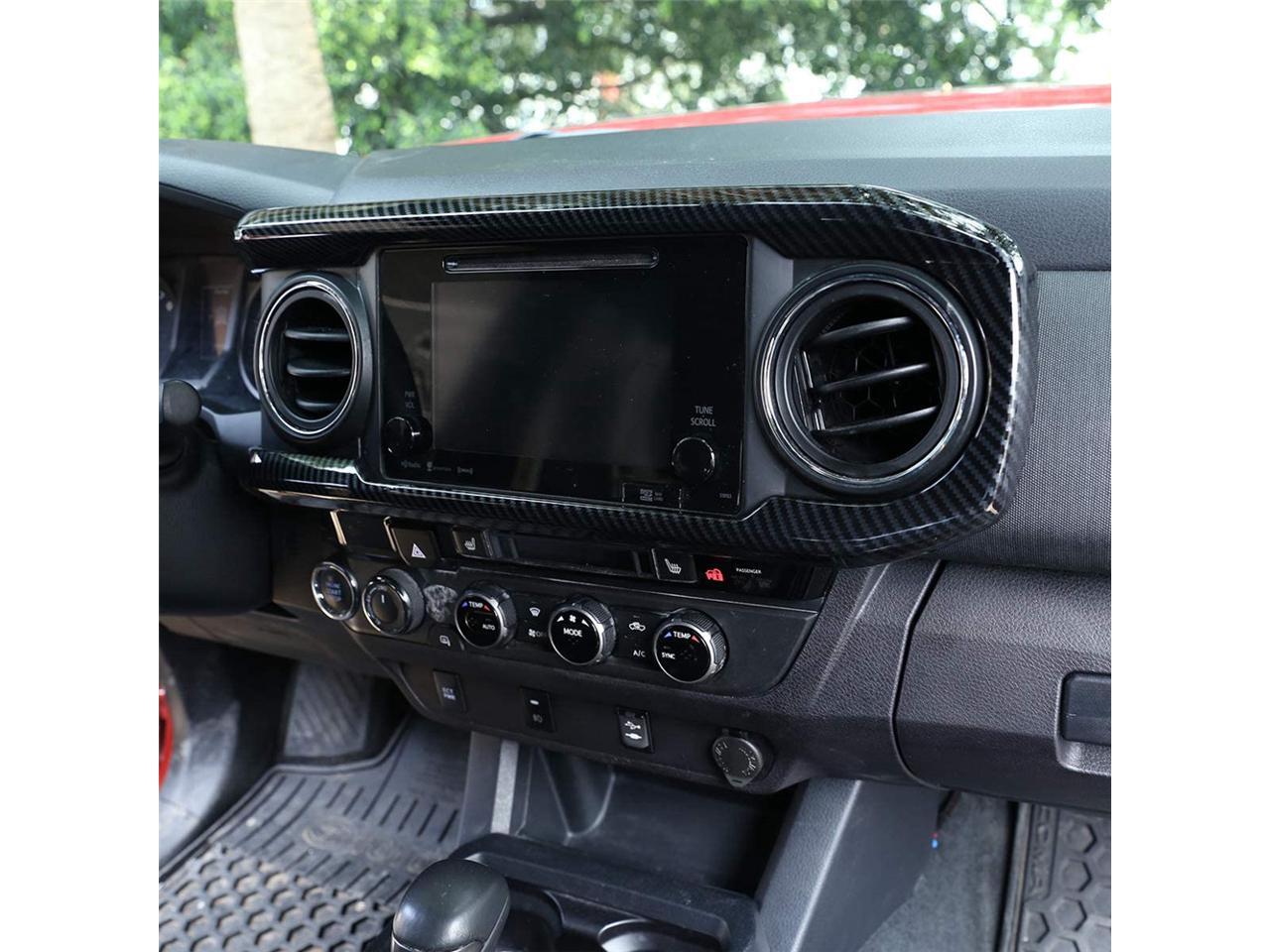 Carbon Fiber ABS Center Console Dashboard Panel Decorative Cover Trim