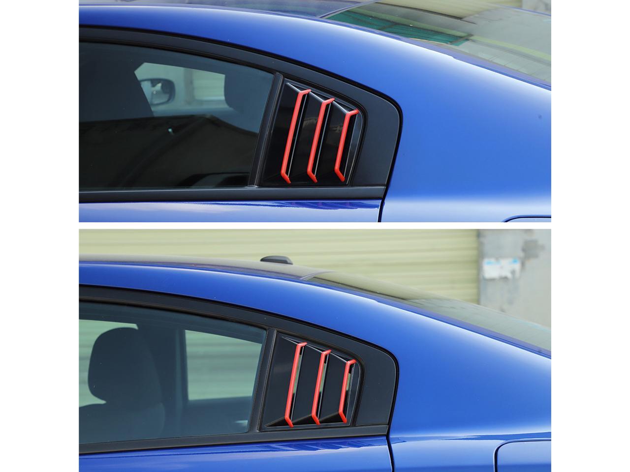 Rear Side Window Louvers Air Vent Scoop Shades Decorative Cover Trim