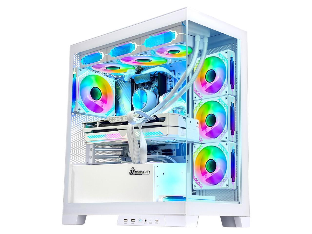 Hoengager Ocean Park Gaming PC Desktop-AMD Ryzen 7 5700X 3.4 GHz 8-Core ...