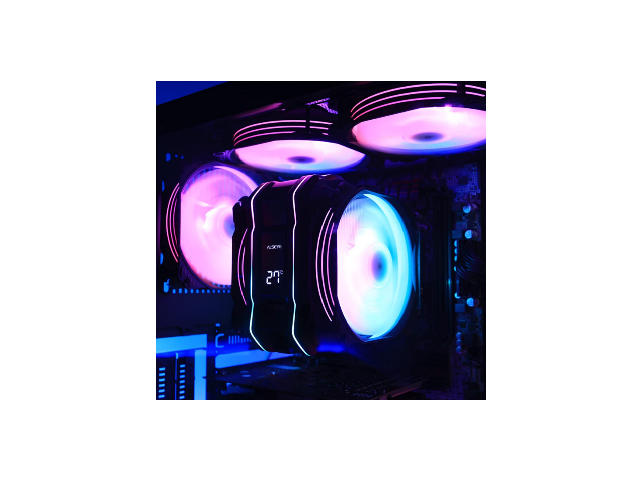 ALSEYE M120D Plus CPU Air Cooler, Temperature Displayed CPU Cooler