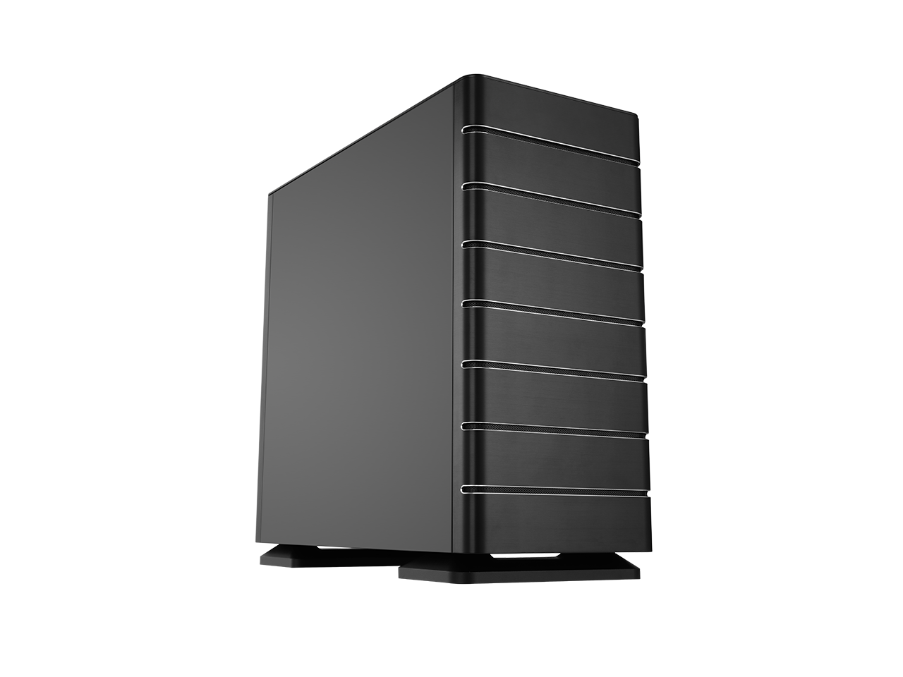 ABEE SMART EM30 BLACK ATX MidTower Aluminum Computer Case w/ Compact