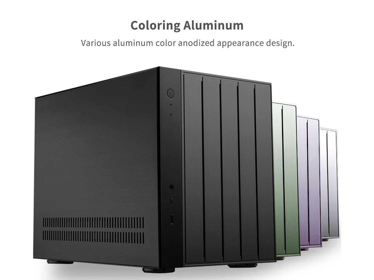 ABEE AS Enclosure W1 BLACK Micro ATX Aluminum Computer Case w/ Aluminum
