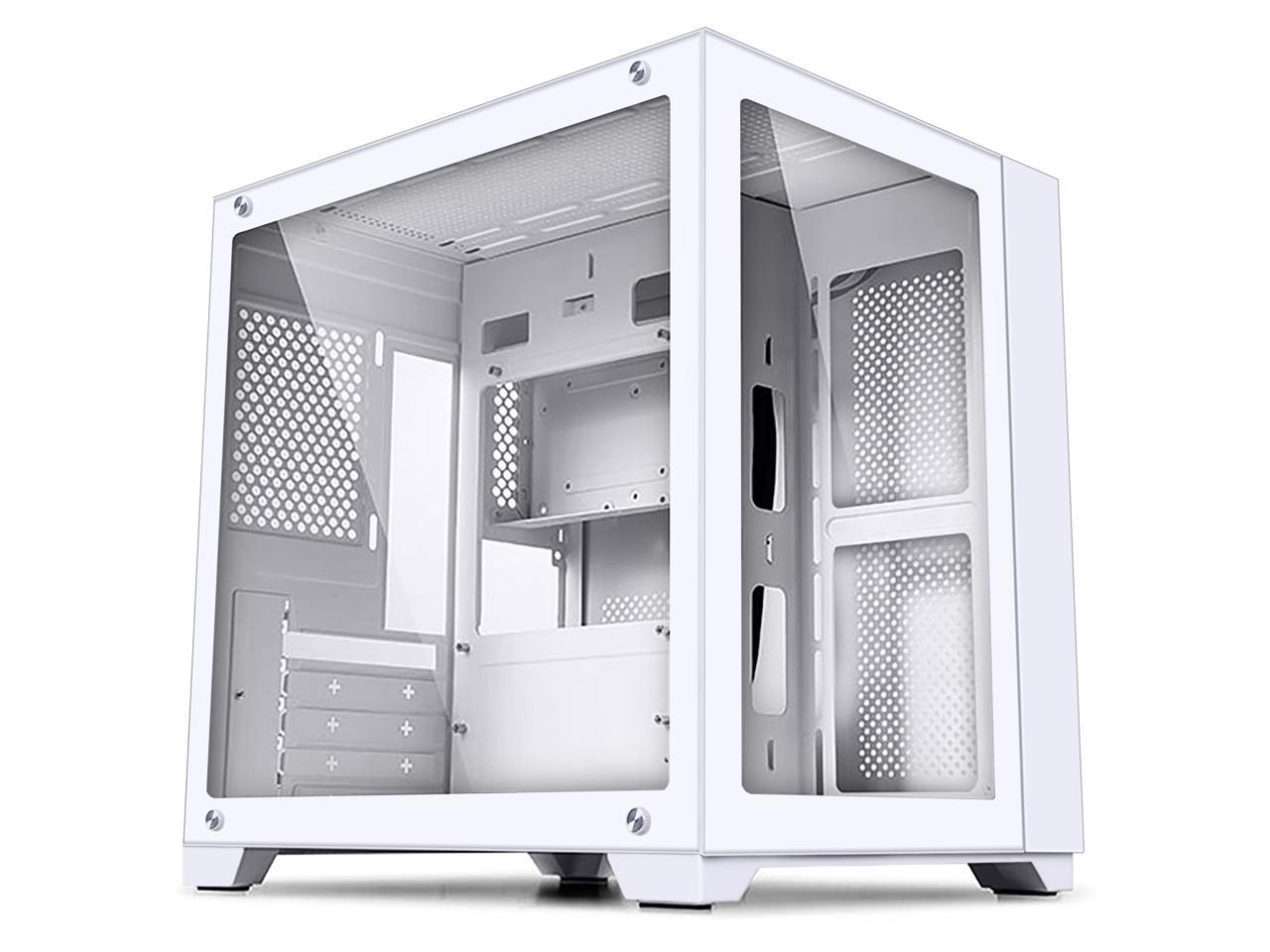 KEDIERS PC CASE Micro-ATX Mid Tower Case Tempered Glass Gaming Computer ...