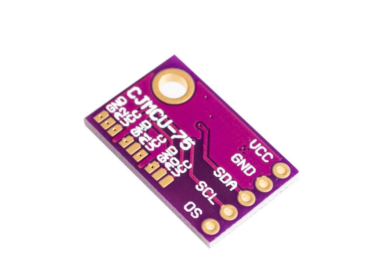 NOYITO LM75 High-Precision Temperature Sensor Module High-Speed I2C Interface LM75A Development Board Module