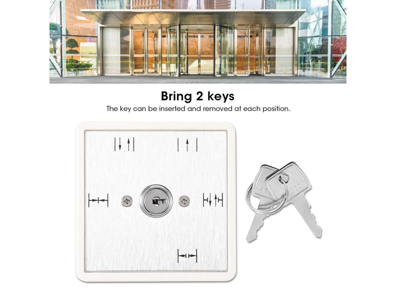 Key switch access control panel 5position key switch Automatic sliding