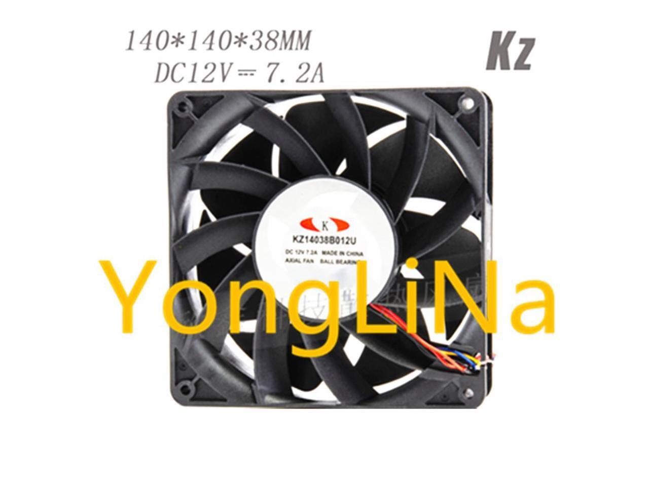 1 PCS KZ14038B012U 14cm Fan 12V 7.2A 6 Lines 6Pin 6 Wire Connector High ...