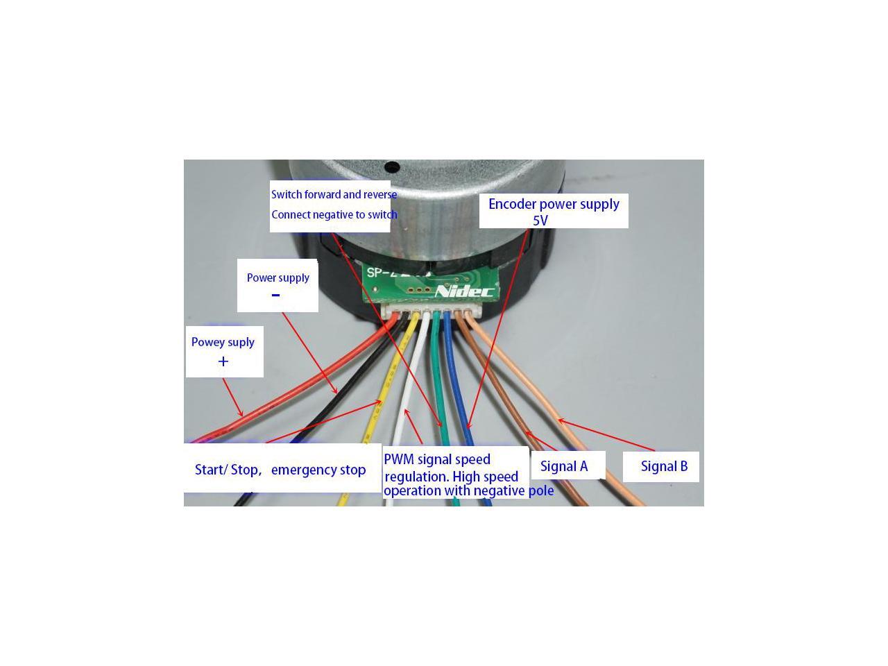 DC 12-24V Japan Nidec 24H Brushless Servo Motor Built-in Drive 100 Line ...