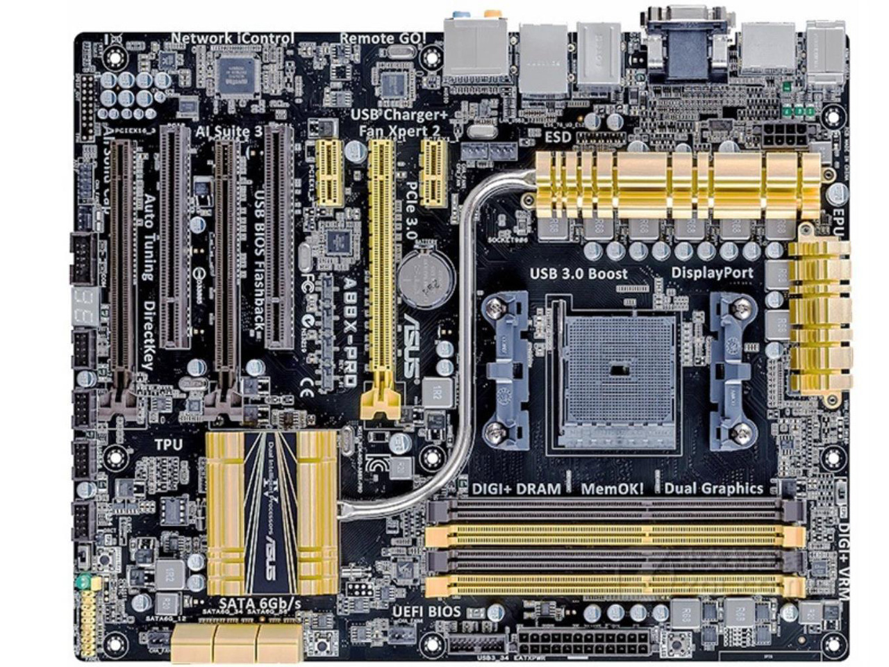 A88 Mainboard MATX – Für FM2/FM2+ CPUs, DDR3, PCI-E 3.0, USB 3.0, Mit VGA & HDMI