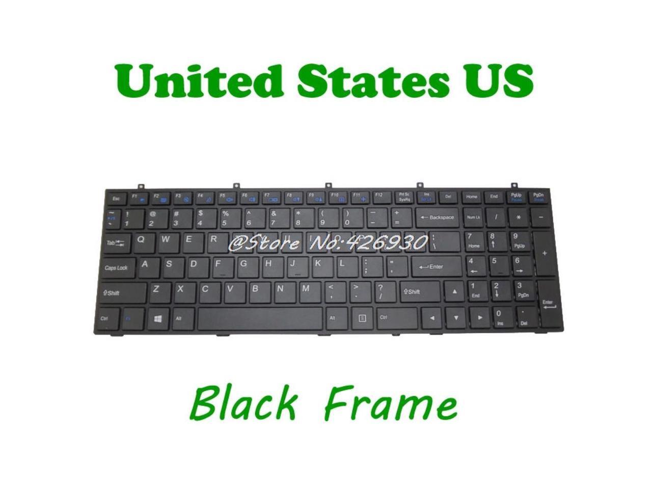 NO Backlit US Keyboard For CLEVO W370ET MP12A33US4301W 680W3700011