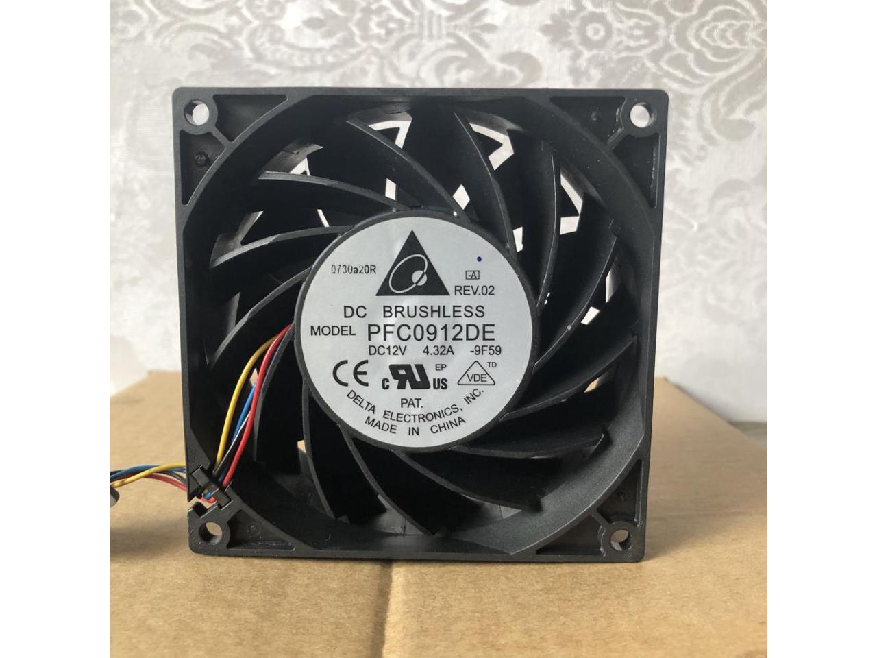 For Delta PFC0912DE 9038 12V 4.32A 9CM Double Ball Server Fan - Newegg.com