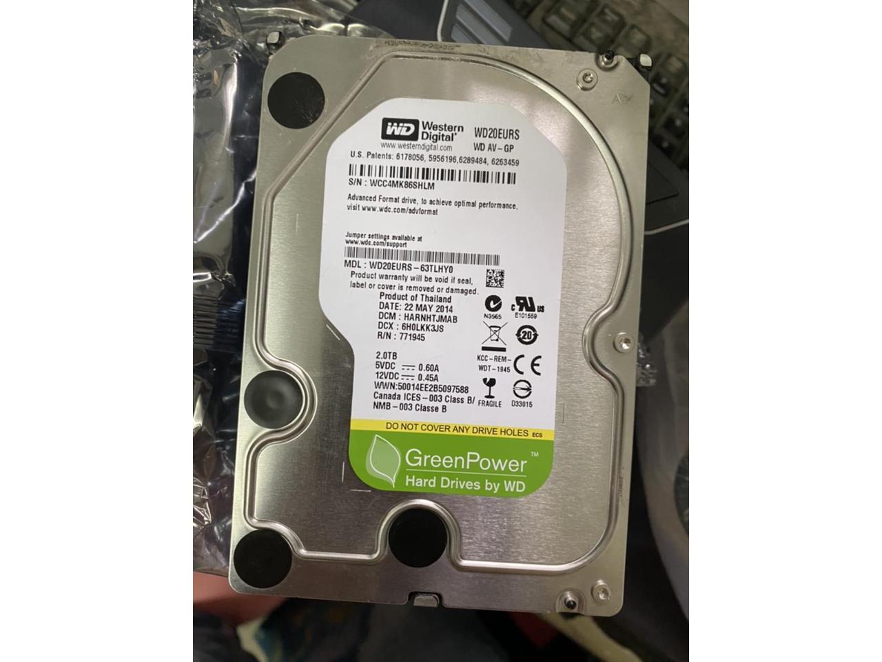WD20EURS Haikang monitoring 2t hard disk security computer hard disk ...