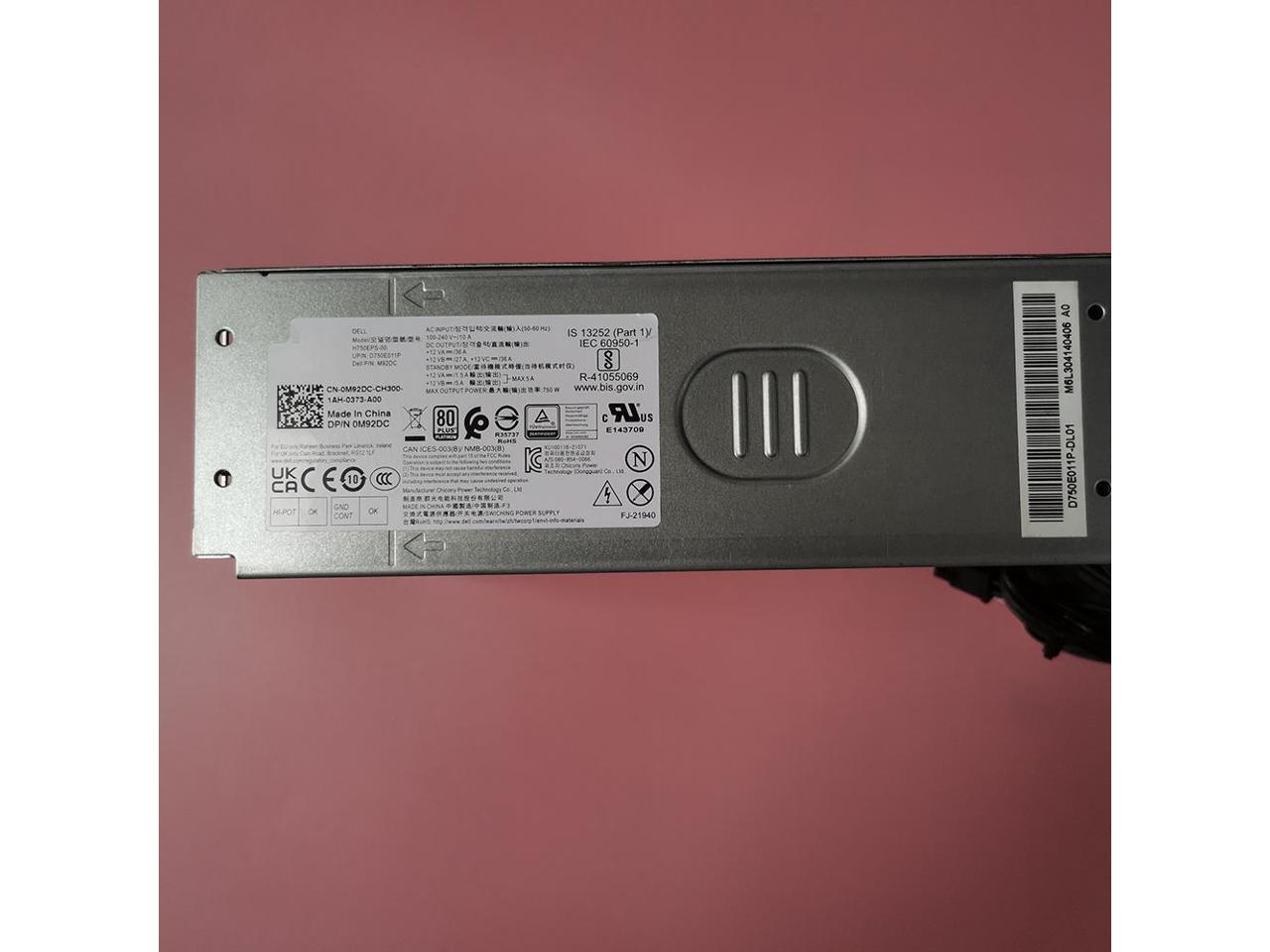 For Workstation Power Supply for DELL XPS 8950 R13 R14 750W M92DC