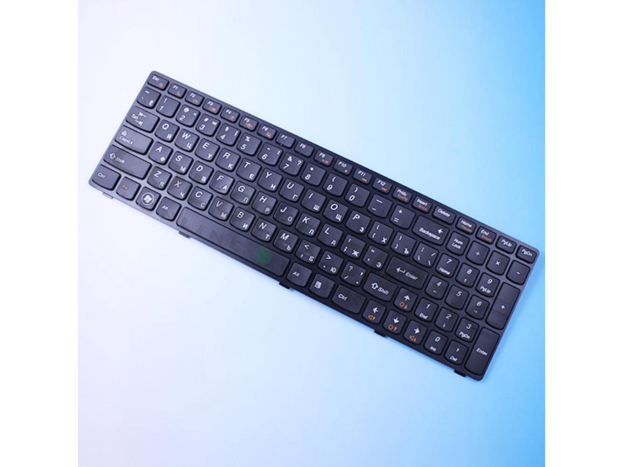 G585 RU laptop keyboard For Lenovo G580 Keyboard With Black Frame Z580 ...