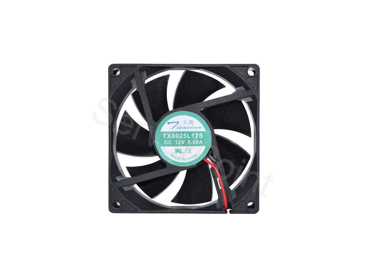 TX8025L12S DC 12V 0 08A 8025 8cm 80 80 25mm Ultra Quiet Cooling Fan 2