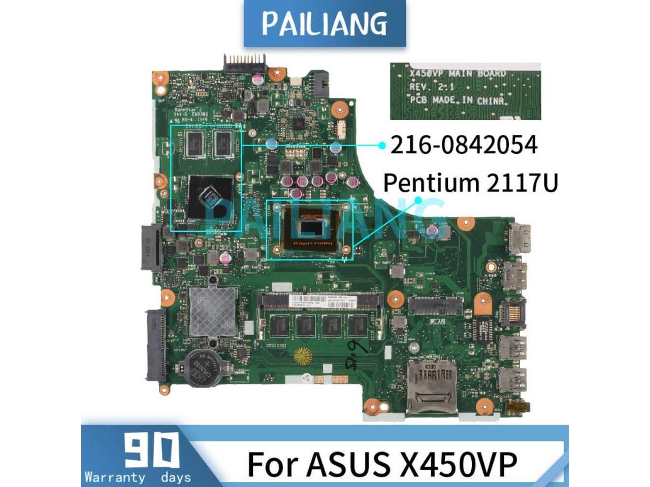 Mainboard For ASUS X450VP Pentium 2117U Laptop motherboard REV:2.1 ...