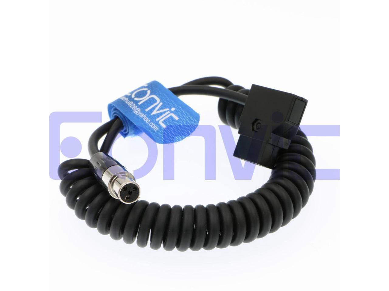 Tvlogic Monitor Vfm D Tap To Female Mini Xlr Pole Coiled Power Cable