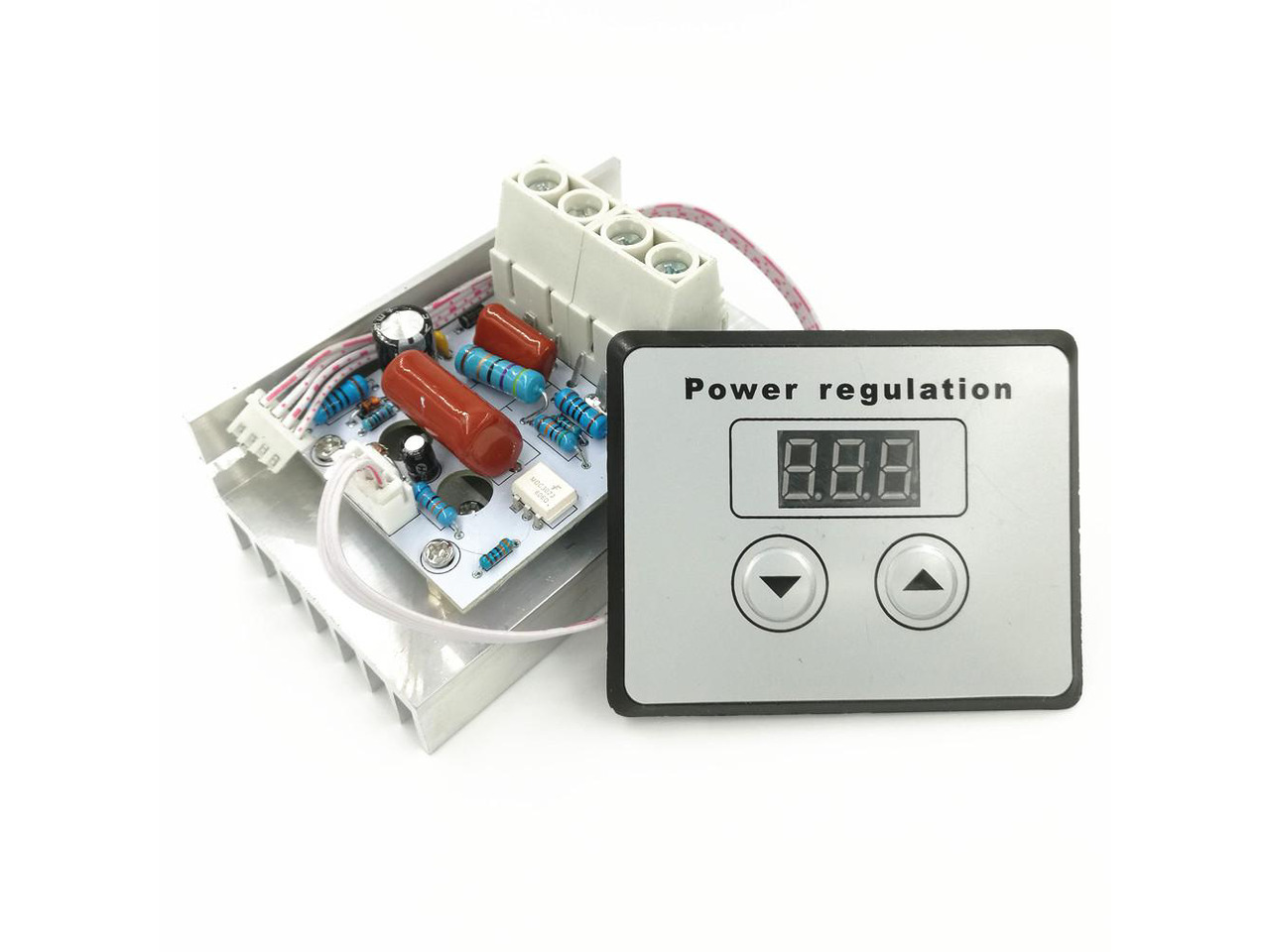 2-Pack SCR Electronic Voltage Regulator – AC 0-220V, 10A 2200W, Motor Speed Controller & Dimmer For Thermostats & Fans