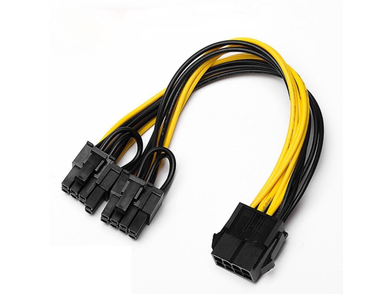 6+2P Power Cable 18AWG for Server Power Graphic Vedio Card New Dual 8pin 