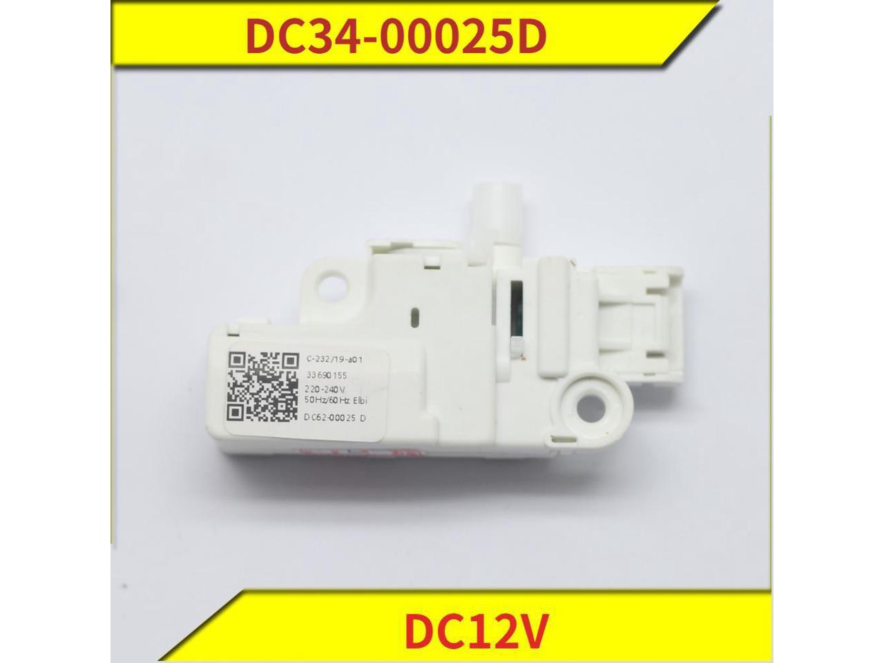 DC34-00025D DC12V Washer Door Lock DC34 00025D for Samsung WW90K74150OX ...