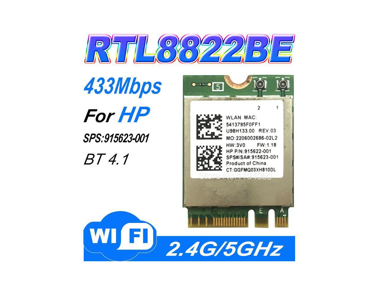 RTL8822BE RTL8822 WiFi + Bluetooth4.1 NGFF Wireless WLAN Card 2.4G ...