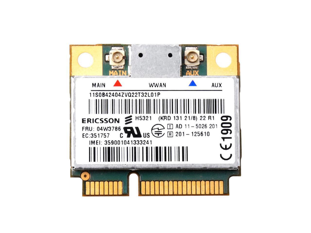 Ericsson H5321 FRU60Y3297 04W3786 halfMINI PCIE GSM EDGE GPRS HSPA+