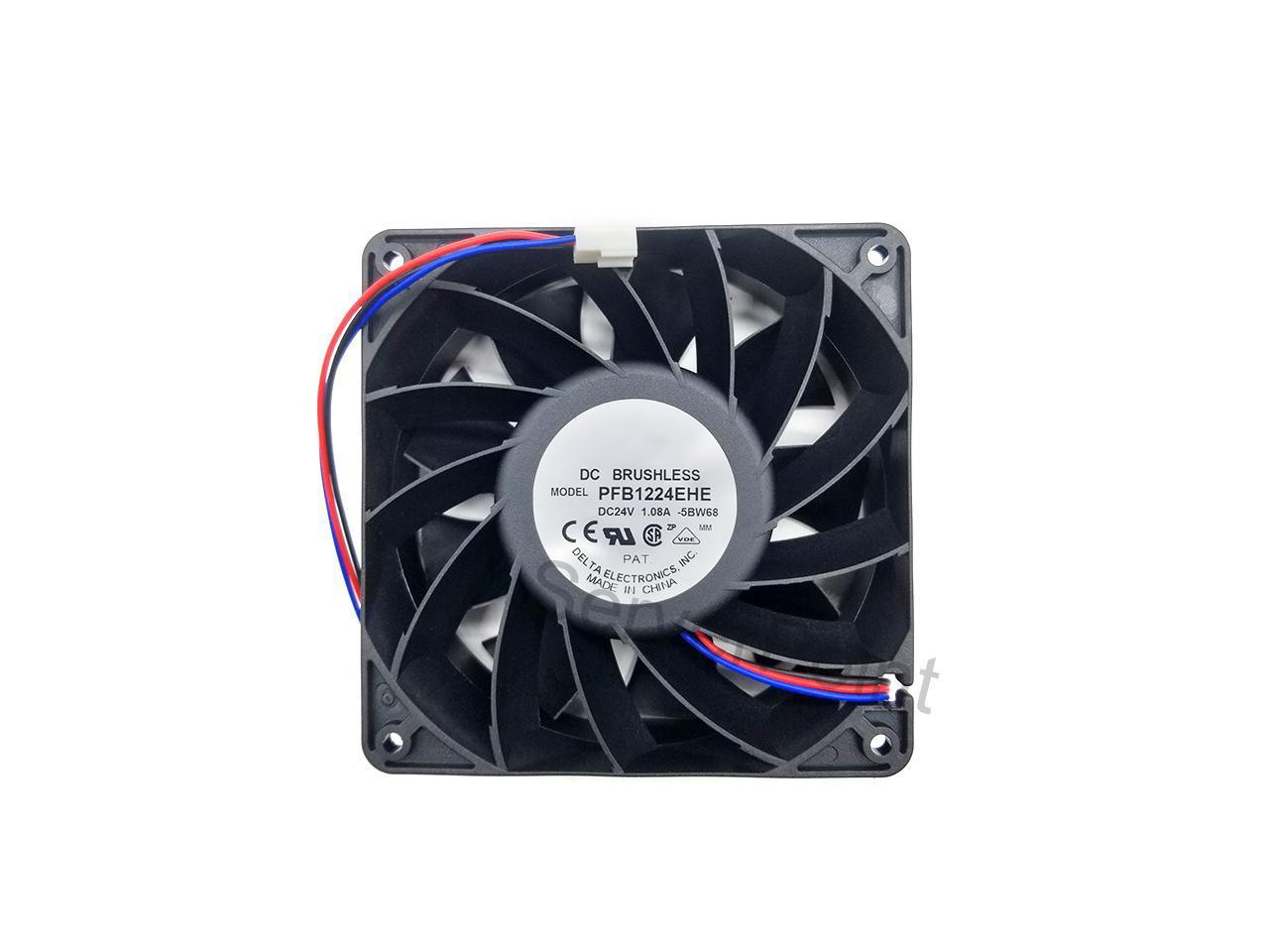 for Delta PFB1224EHE 12CM 12038 24V 1.08A two lines inverter fan -  Newegg.com