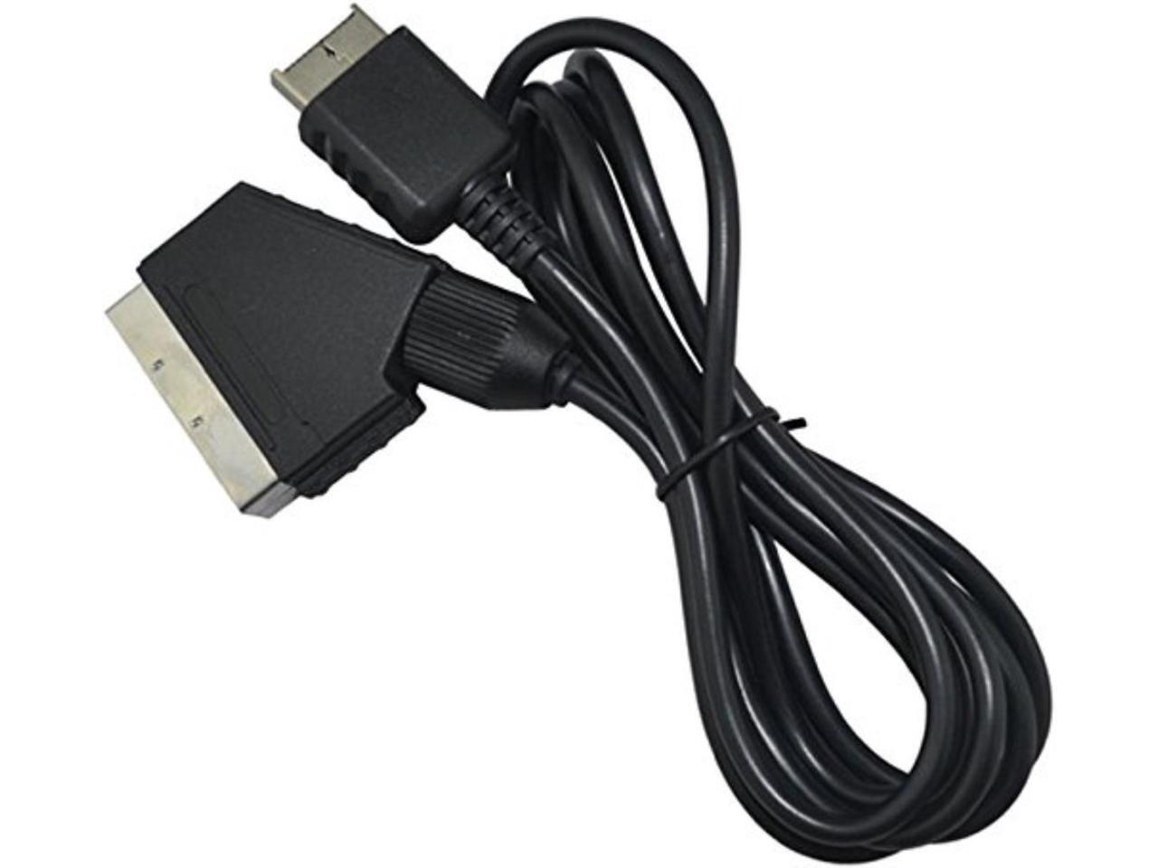 1.8m 6Ft RGB SCART Wire Cable TV AV for Playstation 2 PS2 PS3 Line