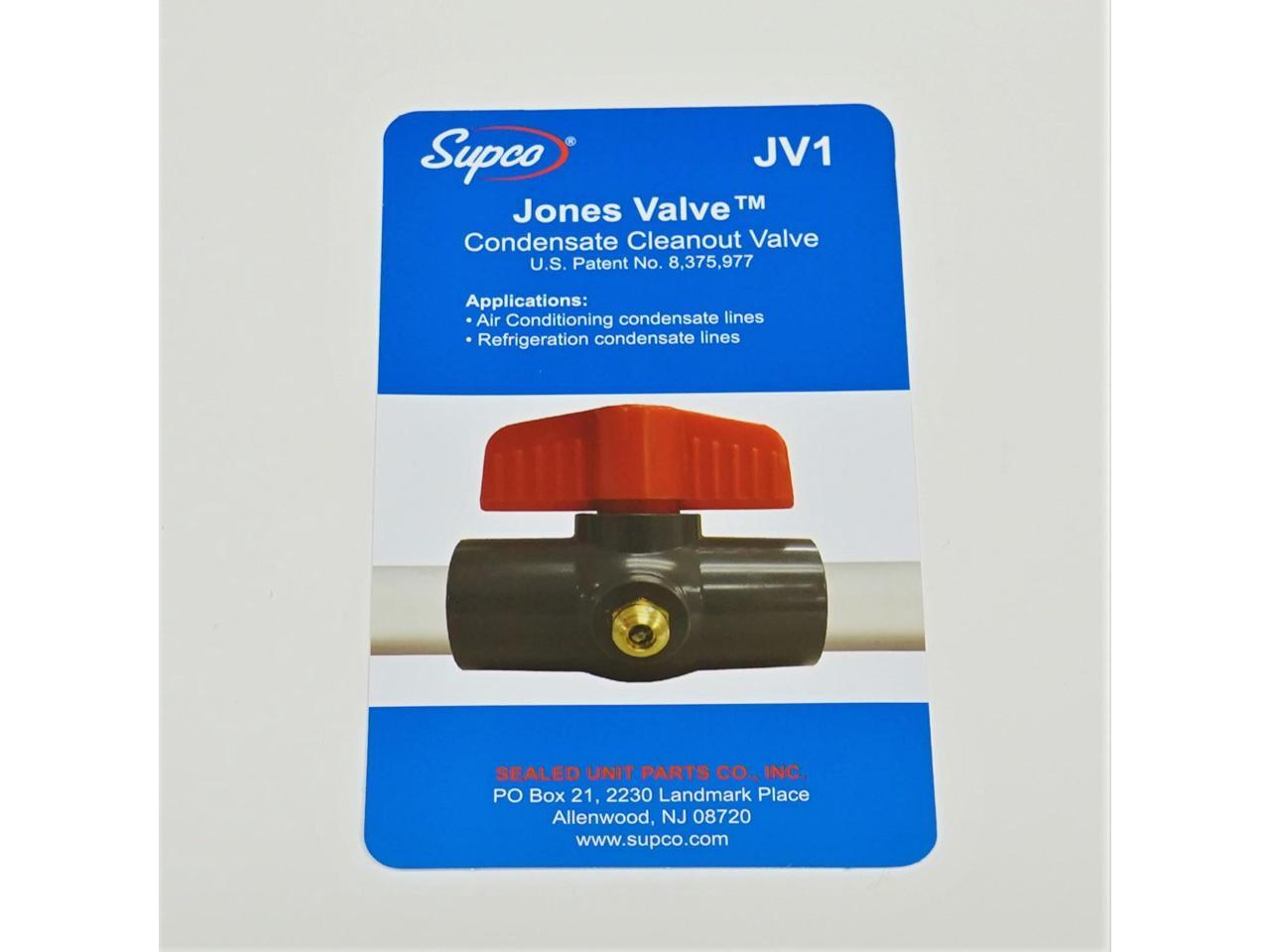 Supco JV1 TradeFox Jones Valve Condensate Drain Cleanout Blow Out Valve