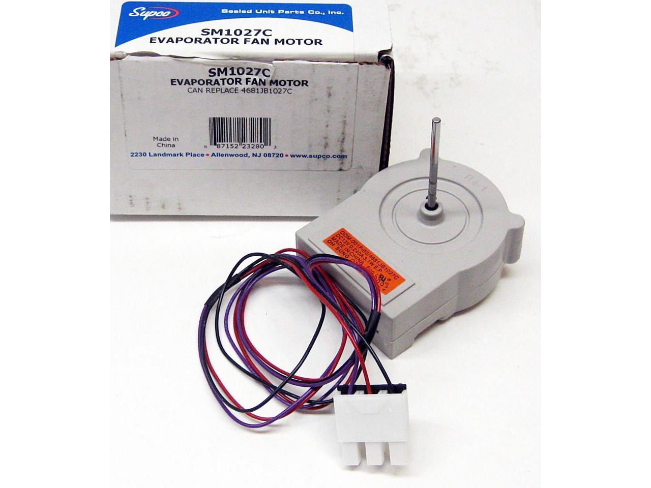 4681JB1027C for LG Refrigerator Freezer Fan Motor Supco SM1027C